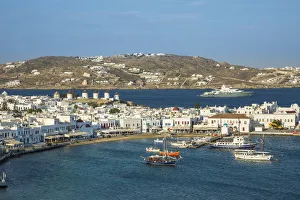 Harbour in Mykonos Town, Mykonos, Cyclade Islands, Greece Harbour in Mykonos Town, Mykonos, Cyclade Islands, Greece