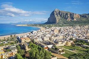 High angle iew of San Vito Lo Capo village, San Vito Lo Capo, Sicily, Italy High angle iew of San Vito Lo Capo village, San Vito Lo Capo, Sicily, Italy