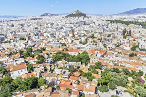 High angle view of Athens city centre, Athens, Greece High angle view of Athens city centre, Athens, Greece
