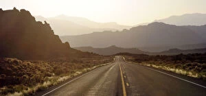 Images Dated 6th December 2012: Highway and desert landscape, near the town of Hanksville, Southeast Utah, along
