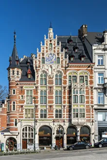 Historic building at Mont des Arts, Brussels, Belgium Historic building at Mont des Arts, Brussels, Belgium