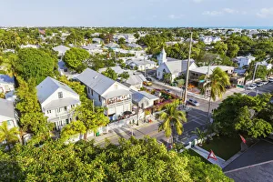 Historic district, top view, Key West, Florida, USA Historic district, top view, Key West, Florida, USA