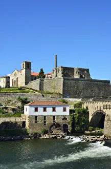 The historic site of Barcelos and the medieval bridge that is used by the pilgrims The historic site of Barcelos and the medieval bridge that is used by the pilgrims