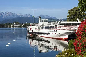 Nautical Theme Gallery: The historic steamship 'Gisela', Gmunden, Salzkammergut, Upper Austria, Austria