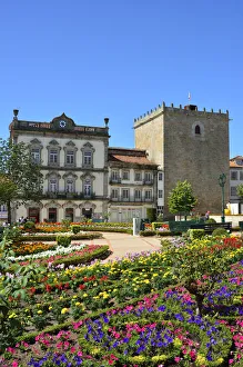 The historical centre of Barcelos with the medieval tower, dating back to the 15th The historical centre of Barcelos with the medieval tower, dating back to the 15th