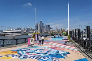 Hudson River Gallery: Hoboken Pier and Manhattan, New York City, USA
