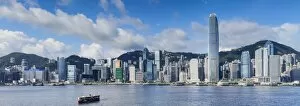 Images Dated 2nd June 2013: Hong Kong Island skyline and Star Ferry, Hong Kong