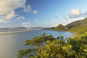 Hong Kong-Zhuhai-Macau bridge and Hong Kong International Airport, Lantau Island Hong Kong-Zhuhai-Macau bridge and Hong Kong International Airport, Lantau Island