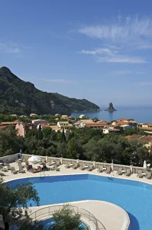 Hotel pool near Agios Gordios Corfu, Ionian Islands, Greece Hotel pool near Agios Gordios Corfu, Ionian Islands, Greece