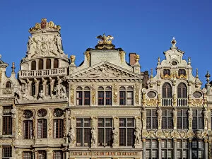 Grote Markt Gallery: Houses at Grand Place, UNESCO World Heritage Site, Brussels, Belgium