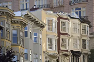 Houses on Mason street, Nob Hill, San Francisco, California, USA Houses on Mason street, Nob Hill, San Francisco, California, USA