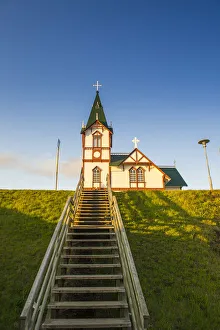 Husavik, northern Iceland. Lutheran church Husavik, northern Iceland. Lutheran church