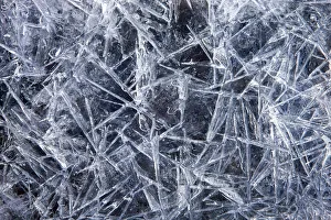 Ice patterns in a frozen pool, Exmoor National Park, Somerset, England Ice patterns in a frozen pool, Exmoor National Park, Somerset, England