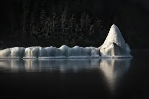 An iceberg floating in Valdez lagoon, Alaska, USA An iceberg floating in Valdez lagoon, Alaska, USA