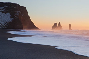 Iceland, South Iceland, The black beach of Vik Iceland, South Iceland, The black beach of Vik