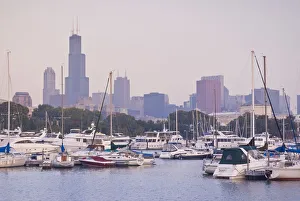 Illinois, Chicago, Skyline including Sears Tower Illinois, Chicago, Skyline including Sears Tower