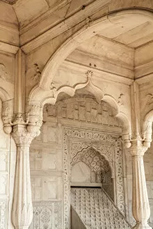 Images Dated 12th March 2013: India, Delhi, Old Delhi, White marble building at Red Fort