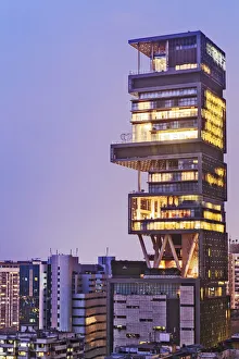 India, Maharashtra, Mumbai, Kemps Corner, Antilia aka the Ambani building India, Maharashtra, Mumbai, Kemps Corner, Antilia aka the Ambani building