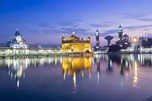 Temple Prints: Golden Temple Print at Dawn