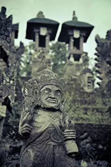 Stone Carvings Gallery: Indonesia, Bali, North Coast, Sangsit, carvings at Pura Beji Temple, dedicated to