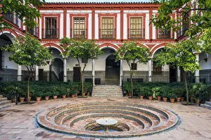 Inner courtyard of the Hospital de los Venerables Sacerdotes or Hospital of the Venerable Inner courtyard of the Hospital de los Venerables Sacerdotes or Hospital of the Venerable