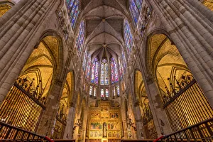 Interior of Cathedral, Leon, Castile and Leon, Spain Interior of Cathedral, Leon, Castile and Leon, Spain