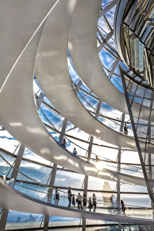 Interior, Dome, Reichstag, Berlin, Germany Interior, Dome, Reichstag, Berlin, Germany