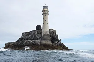 Ireland, County Cork, Capo Clear island. Lighthouse Fasnet Rock Ireland, County Cork, Capo Clear island. Lighthouse Fasnet Rock