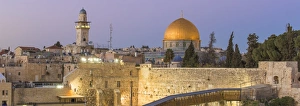 Israel, Jerusalem, Old City, Temple Mount, Dome of the Rock and The Western Wall Israel, Jerusalem, Old City, Temple Mount, Dome of the Rock and The Western Wall