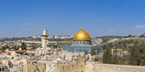 Israel, Jerusalem, Old City, Temple Mount, Dome of the Rock and The Western Wall Israel, Jerusalem, Old City, Temple Mount, Dome of the Rock and The Western Wall