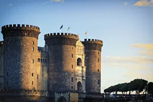 Italy, Naples, Castel Nuovo or Maschio Angioino (Angevin Fortress)