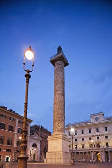Images Dated 25th July 2011: Italy, Rome, Piazza Colonna, Column of Marcus Aurelius