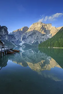 Italy, South Tyrol, Bolzano, Braies Lake Italy, South Tyrol, Bolzano, Braies Lake