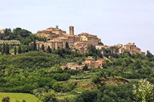 Italy, Tuscany, the village of Montepulciano on the hills tuscany, provence of Siena Italy, Tuscany, the village of Montepulciano on the hills tuscany, provence of Siena