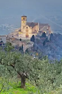 Images Dated 8th January 2013: Italy, Umbria, Perugia district, Assisi, Basilica of San Francesco