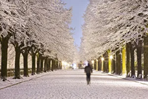 Italy, Umbria, Terni district, Terni, alone man walking in the Italy, Umbria, Terni district, Terni, alone man walking in the