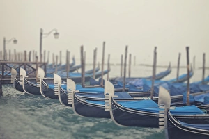Italy, Veneto, Venezia district, Venice. Gondolas Italy, Veneto, Venezia district, Venice. Gondolas