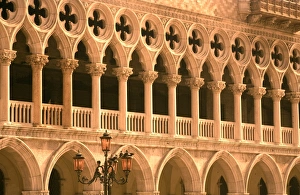 Italy, Veneto, Venice; Arches on the Palazzo Ducale, one of the main icons of Venice Italy, Veneto, Venice; Arches on the Palazzo Ducale, one of the main icons of Venice