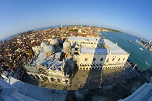 Italy, Veneto, Venice, Doges Palace from the Campanile Italy, Veneto, Venice, Doges Palace from the Campanile