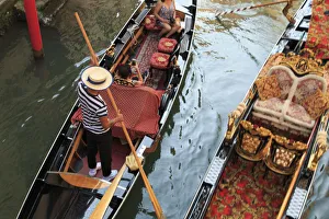 Italy, Veneto, Venice, Sestiere of San Marco, Small canal and Gondola Italy, Veneto, Venice, Sestiere of San Marco, Small canal and Gondola