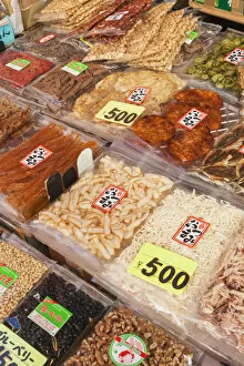 Images Dated 18th January 2016: Japan, Honshu, Tokyo, Ueno, Ameyoko-cho Market, Display of Dried Goods