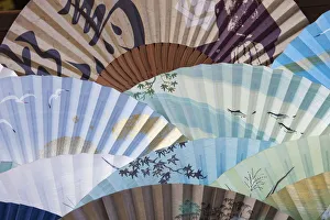 Japan, Kyoto, Higashiyama, Fan Shop Display Japan, Kyoto, Higashiyama, Fan Shop Display