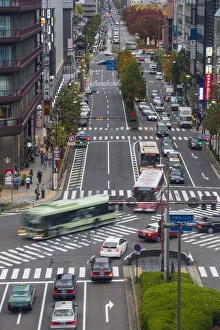 Japan, Kyoto, Street opposite Kyoto railway station Japan, Kyoto, Street opposite Kyoto railway station