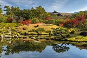 Jardin Isuien in Autumn, Nara, Kansai, Japan Jardin Isuien in Autumn, Nara, Kansai, Japan