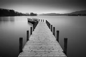 Jetty on Coniston Water, Lake District National Park, Cumbria, England Jetty on Coniston Water, Lake District National Park, Cumbria, England