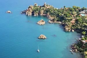Kalura peninsula, Cefalu, Sicily, Italy, Europe Kalura peninsula, Cefalu, Sicily, Italy, Europe