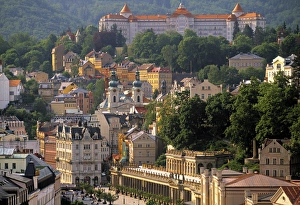 Prints of Karlovy Vary (Carlsbad). Spa Town, West Bohemia, Czech Republic Czech Republic Prints: Karlovy Vary Spa Town Print