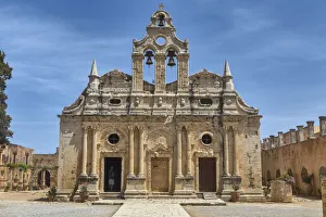 Katholikon church (1586), Arkadi Monastery, Rethymnon, Crete, Greece Katholikon church (1586), Arkadi Monastery, Rethymnon, Crete, Greece