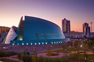 Kazakhstan, Astana, Central Concert Hall, designed like the petals of a flower Kazakhstan, Astana, Central Concert Hall, designed like the petals of a flower