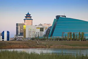 Kazakhstan, Astana, View of city skyline Kazakhstan, Astana, View of city skyline